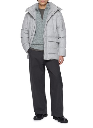 Figure View - Click To Enlarge - HERNO - Cashmere Silk Down Jacket