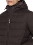 Detail View - Click To Enlarge - HERNO - Hooded Wool Blend Down Jacket