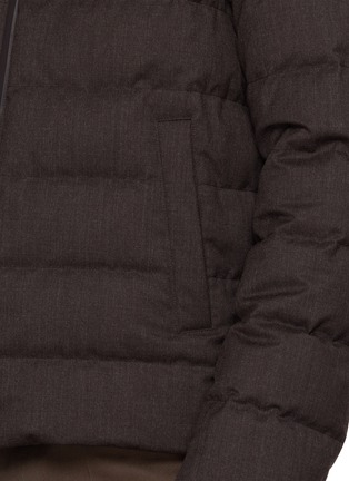  - HERNO - Hooded Wool Blend Down Jacket