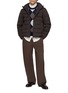 Figure View - Click To Enlarge - HERNO - Hooded Wool Blend Down Jacket