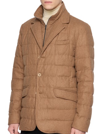  - HERNO - Down Bib Light Wool Padded Blazer
