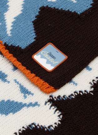Detail View - Click To Enlarge - HERNO - Mountain Intarsia Scarf