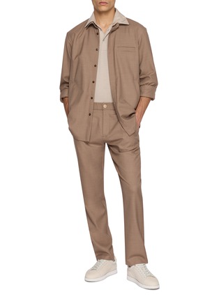 Figure View - Click To Enlarge - HERNO - Three Pocket Shirt