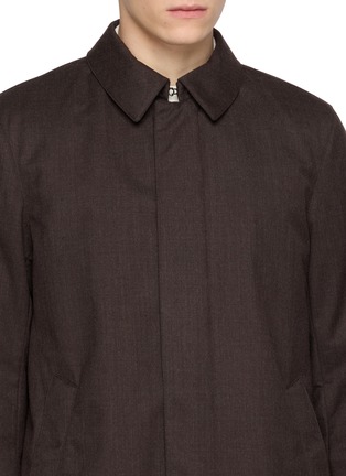 Detail View - Click To Enlarge - HERNO - Hooded Wool Down Coat