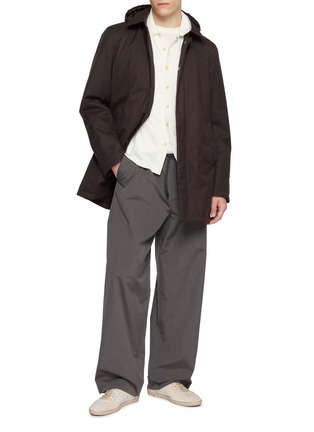 Figure View - Click To Enlarge - HERNO - Hooded Wool Down Coat