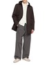 Figure View - Click To Enlarge - HERNO - Hooded Wool Down Coat