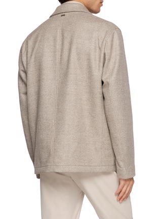 Back View - Click To Enlarge - HERNO - Three Pocket Shirt Jacket