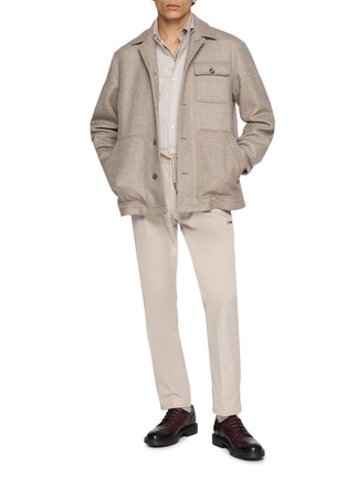 Figure View - Click To Enlarge - HERNO - Three Pocket Shirt Jacket