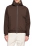 HERNO Padded Hooded Zip Up Fleece Jacket