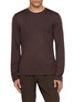 Main View - Click To Enlarge - HERNO - Long Sleeve Crewneck T-Shirt