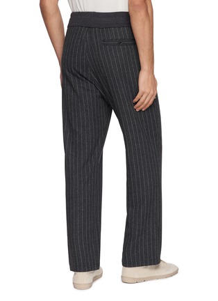 Back View - Click To Enlarge - HERNO - Pinstripe Drawstring Sweatpants