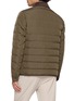 Back View - Click To Enlarge - HERNO - Suede Effect Puffer Shirt Jacket