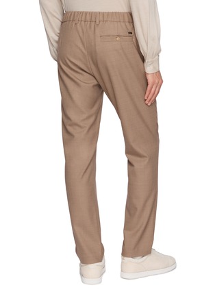 Back View - Click To Enlarge - HERNO - Elasticated Pleated Pants