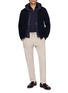 Figure View - Click To Enlarge - HERNO - Double Layered Zip Up Jacket