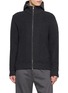 HERNO Padded Bib Ribbed Wool Knit Jacket