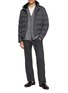 Figure View - Click To Enlarge - HERNO - Faux Fur Collar Bomber Jacket