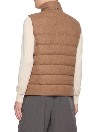 Back View - Click To Enlarge - HERNO - Padded Light Wool Down Gilet
