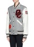 Front View - Click To Enlarge - OPENING CEREMONY - Leather sleeve varsity jacket