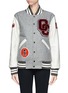 Main View - Click To Enlarge - OPENING CEREMONY - Leather sleeve varsity jacket