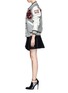 Figure View - Click To Enlarge - OPENING CEREMONY - Leather sleeve varsity jacket