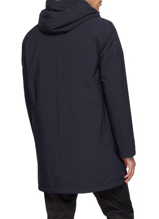 Back View - Click To Enlarge - HERNO - Faux Fur Lined Long Parka Coat