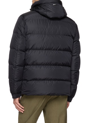 Back View - Click To Enlarge - HERNO - Hooded High Neck Puffer Jacket