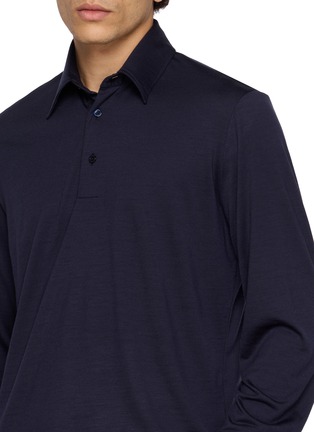  - HERNO - Buttoned Cuff Polo Shirt