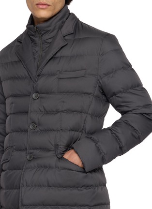  - HERNO - Double Collar Zip Up Puffer Jacket