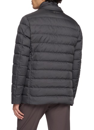 Back View - Click To Enlarge - HERNO - Double Collar Zip Up Puffer Jacket