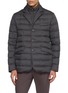 HERNO Double Collar Zip Up Puffer Jacket