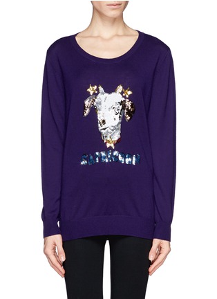Main View - Click To Enlarge - MARKUS LUPFER - 'Capricorn' sequin sweater