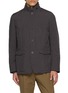 HERNO Zip and button closure