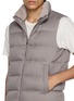  - HERNO - Faux Fur Collar Puffer Vest
