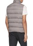 Back View - Click To Enlarge - HERNO - Faux Fur Collar Puffer Vest