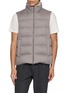 HERNO Faux Fur Collar Puffer Vest