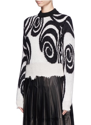 Front View - Click To Enlarge - ACNE STUDIOS - 'Gaze ps' merino wool blend swirl mohair sweater