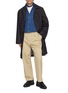 Figure View - Click To Enlarge - TOMORROWLAND - Semi-Wide Collar Cotton Shirt