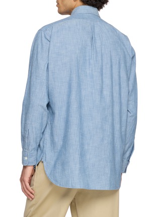 Back View - Click To Enlarge - TOMORROWLAND - Double Pocket Cotton Dungaree Shirt