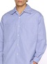  - TOMORROWLAND - Striped Double Pocket Open Collar Shirt