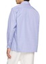 Back View - Click To Enlarge - TOMORROWLAND - Striped Double Pocket Open Collar Shirt