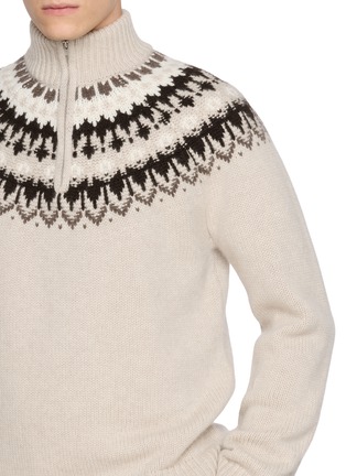 - ARCH4 - Mr Saint Gervais Turtleneck Zip Knit Cashmere Sweater