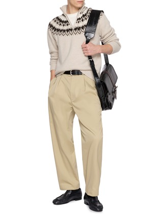Figure View - Click To Enlarge - ARCH4 - Mr Saint Gervais Turtleneck Zip Knit Cashmere Sweater