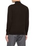 Back View - Click To Enlarge - ARCH4 - Mr Fenchurch Quarter Zip Knit Cashmere Sweater