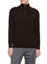ARCH4 Mr Fenchurch Quarter Zip Knit Cashmere Sweater