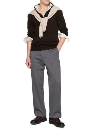Figure View - Click To Enlarge - ARCH4 - Mr Fenchurch Quarter Zip Knit Cashmere Sweater