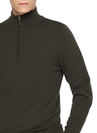  - ARCH4 - Mr Fenchurch Quarter Zip Knit Cashmere Sweater