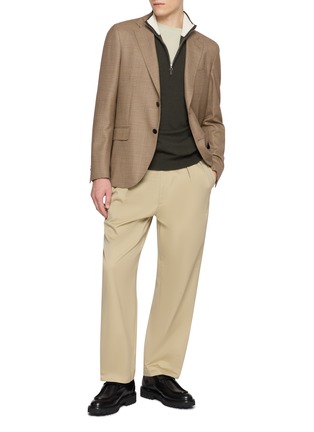 Figure View - Click To Enlarge - ARCH4 - Mr Fenchurch Quarter Zip Knit Cashmere Sweater