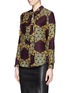 Front View - Click To Enlarge - STELLA JEAN - 'Isotta' neck tie geometric tribal print shirt