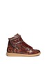 Main View - Click To Enlarge - MAISON MARGIELA - Snakeskin effect high-top sneakers