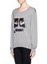 Front View - Click To Enlarge - MARKUS LUPFER - 'Gemini' sequin sweater